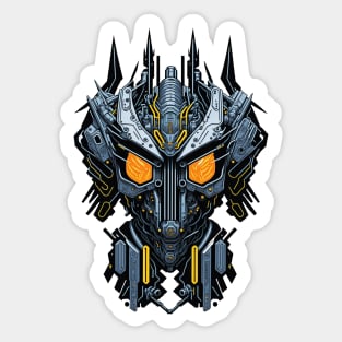 Mecha Skull S03 D10 Sticker